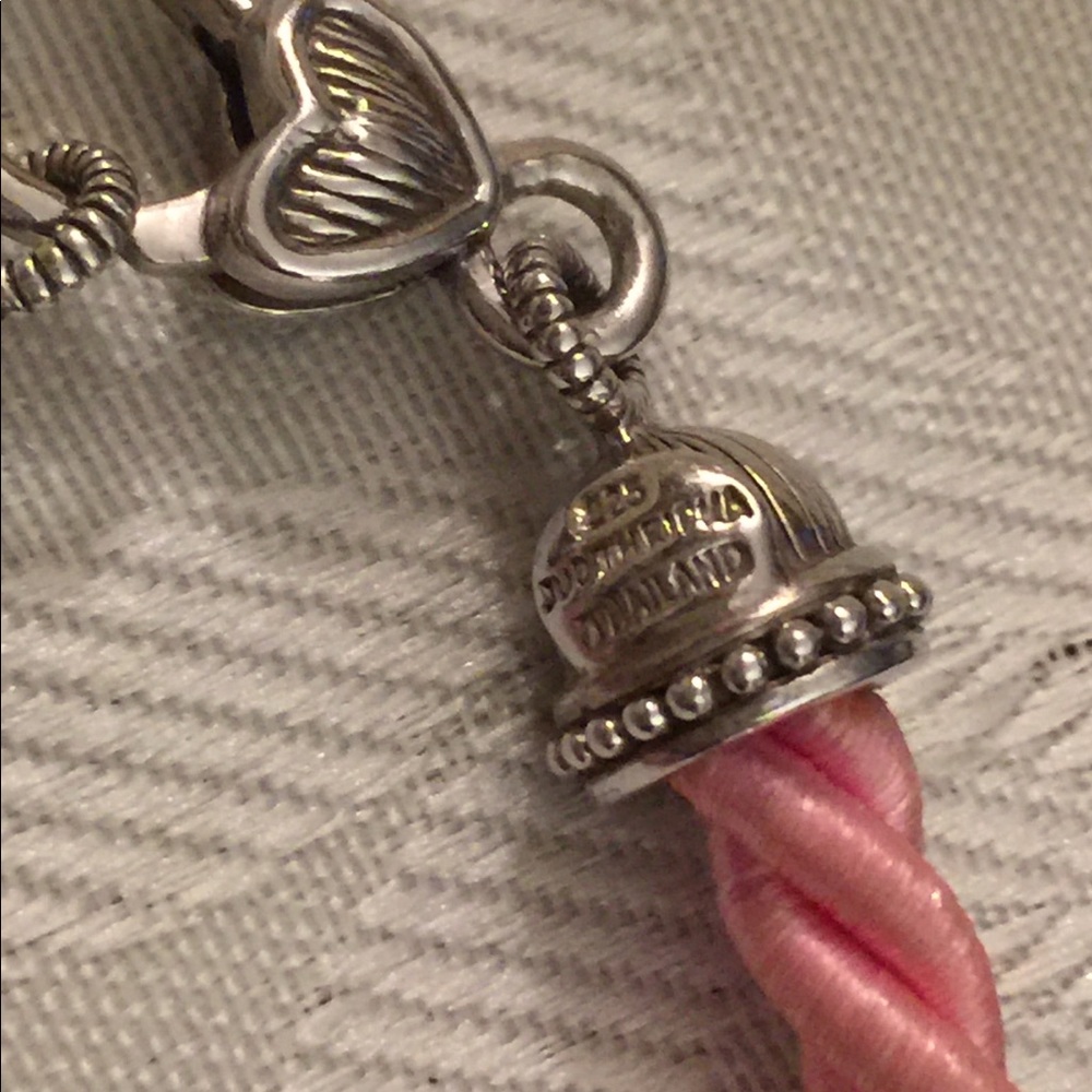 JUDITH RIPKA 925 CZ Pink Heart Necklace - Picture 6 of 7